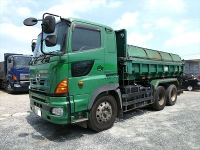 車検11月 L5.3mW22土砂ﾀﾞﾝﾌﾟ積載9.3tﾎﾞﾃﾞｰ床平ら7速